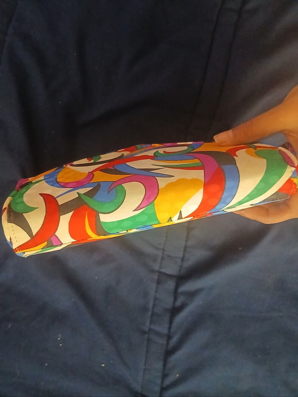 Vintage 1980s Life Stride Multicolored Envelope Clutch Post Modern,Colorful - Picture 11 of 12